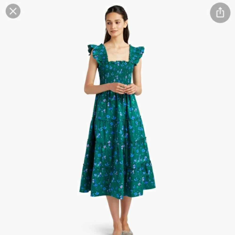 Hill House Home Ellie Nap Dress RARE Space Floral Print